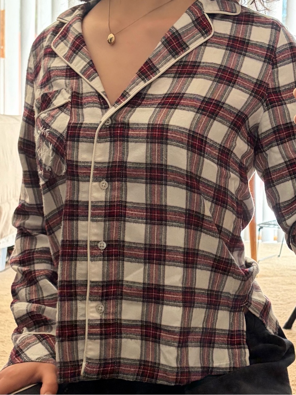 plaid sleep flannel